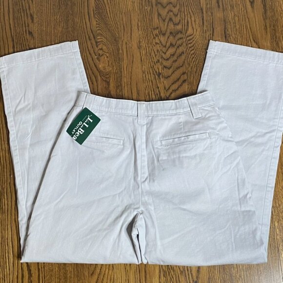 L.L. Bean flannel lined khaki pants women's size 10P - Picture 7 of 8